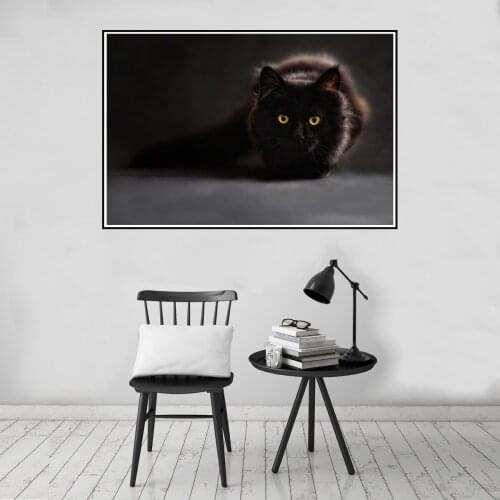 Cat Silhouette Poster Canvas Print Painting Wall Art Living Room Home Decoration