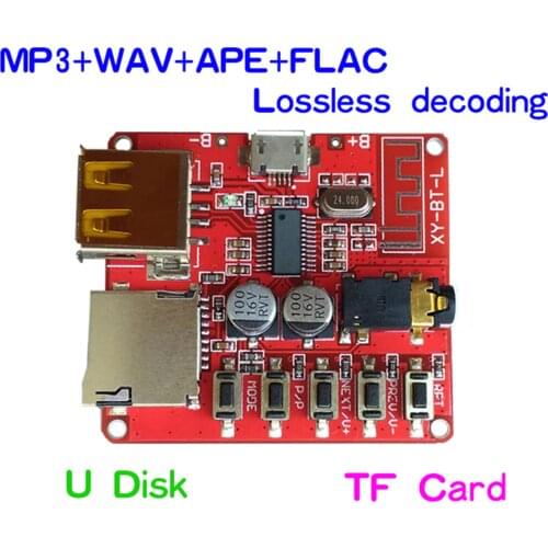 3.7-5V Wireless Bluetooth MP3 Decoder Board BLE 4.1 Circuit Board Module Lossless Decoding Module Micro USB TF Card Interface