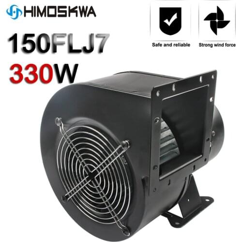 Free shipping EU Small power frequency centrifugal fan 150FLJ7/5 AC 220V 380V 320W industrial cooling blower with heat sink