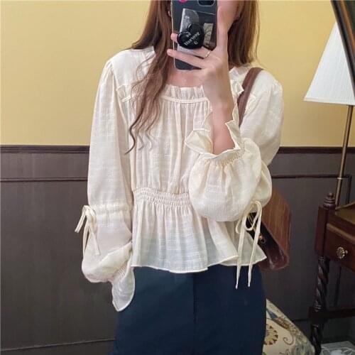 S-XL New oversize Women Blouses spring Tops femme Casual Women shirt long sleeve Cotton Girls Blouse Plus Size Blusas autumn