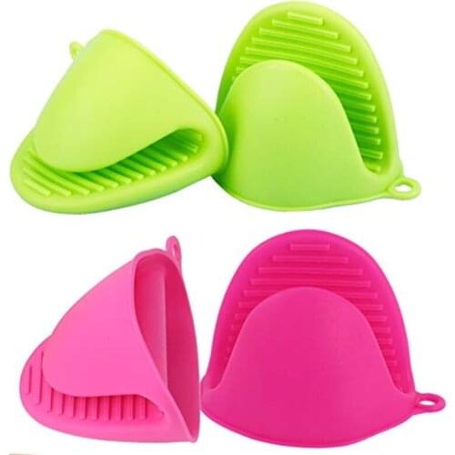 High Temperature Resistant Silicone Gloves Heat Insulation Anti-scalding Non-slip Baking Gloves Resistant Cooking Pinch Mitts