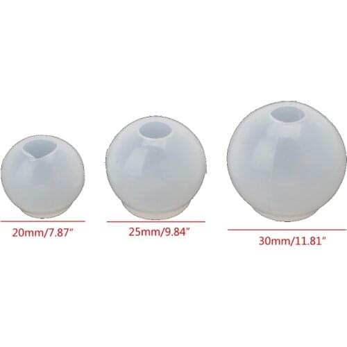 Y1UE 20 25 30mmUniverse Ball Pendant Epoxy Resin Silicone Mold Jewelry Making Tools