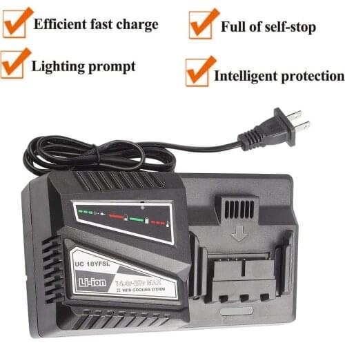 Electric Drill Screwdriver Accessory UC18YSFL Li-ion Battery Charger Charging Current 4.5A For Hitachi 14.4V 18V Series Tool