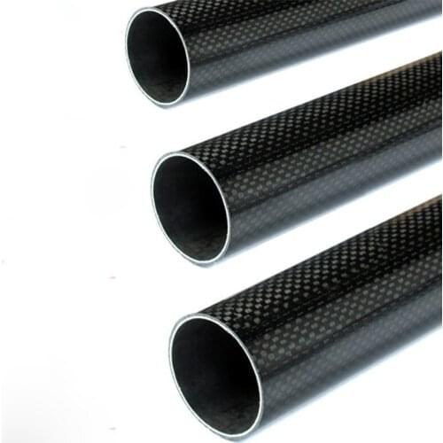 1pcs 26MM OD x 24MM ID Carbon Fiber Tube 3k 500MM Long with 100% full carbon, Quadcopter Hexacopter Model DIY 26*24*500