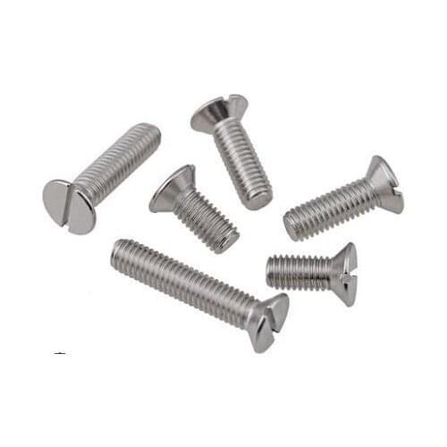 20pcs M3 stainless steel slotted countersunk head screws machine screw 5mm-30mm length