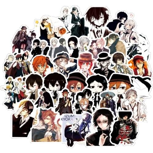 500pcs Anime Bungo Stray Dogs Sticker toy PVC Graffiti Stickers Suitcase Luggage Guitar Car Waterproof Toys gift