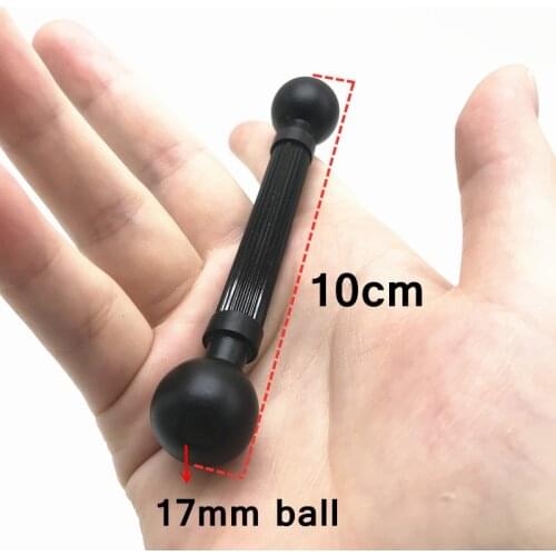 17mm Double Ball Mount Adapter Dual Ball Head for Gopro Action Camera Smartphone GPS Bracket Converter