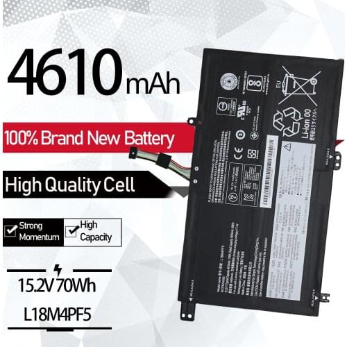 Laptop Battery L18L4PF4 L18M4PF5 L18L4PF0 For Lenovo Xiaoxin AIR15 2019 S540-15IML S540-15IWL 15.2V 70WH 4610mAh New SHUOZB