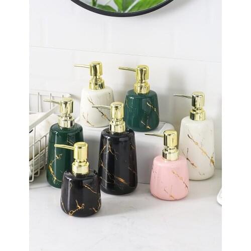 Bathroom Accessories Ceramic Hand Sanitizer Dispenser Bottle For gel douche porta disinfettante mani desinfektionsmittel spender