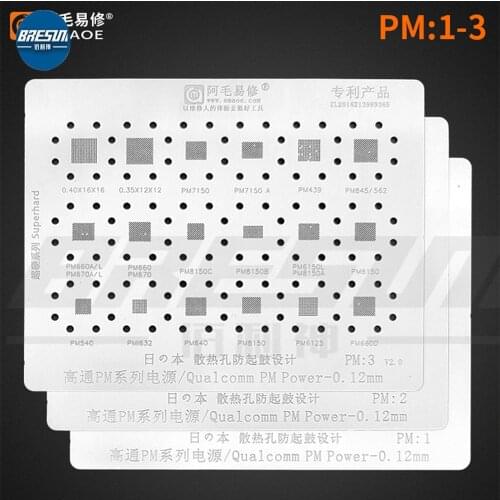 AMAO MP1-MP3 MT1-MT2 Integrated MP1 Qualcomm MTK Steel Mesh Set Power IC Series