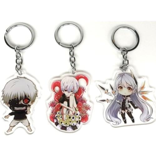 Tokyo Ghoul Anime Original keychain Kaneki Touka Kirishima Toka Shuu Uta acrylic strap/mobile phone charms D097