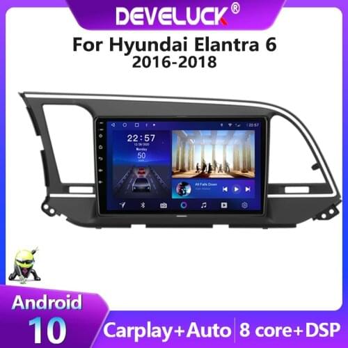 2 din Android 10 Car Radio For Hyundai Elantra 6 2015 2016 2017 2018 2din DSP GPS Navigation Multimedia Video Player 4G net+wifi