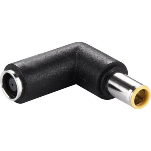DC 7909 Male to DC 7909 Female Connector Power Adapter for Lenovo ThinkPad IBM Laptop Notebook, 90 Degree Right Angle Elbow