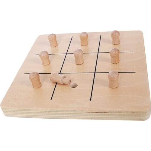 Wooden Peg Board Finger Grasping Training Game Early Education Learning Aids