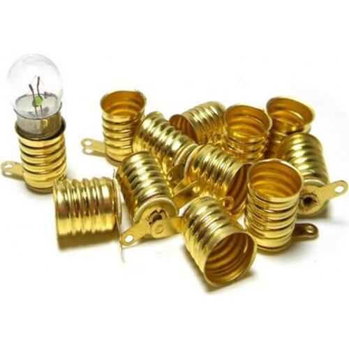 WCIC E10 Small Lamp Base Screw Type Student Physics Experiment Bulb Seat Old Falslight Lamp Holder 10pcs/lot Fixture Tool