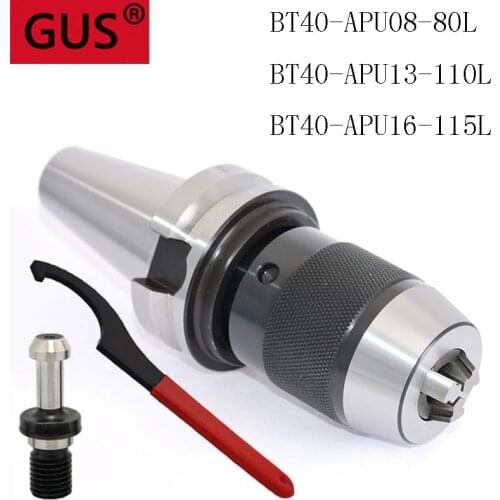 BT40 CNC Tool Holder Machining Center Tool Holder BT40 APU13 APU16 APU08 Integrated Drill Chuck 1-8mm 1-13mm 1-16mm