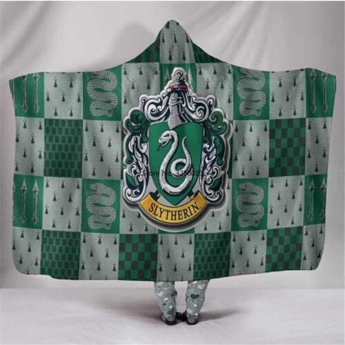 Anime 3D Print Hoodie Blanket Coral Fleece Hooded Wearable Blanket Winter Warm Travel Airplane Sofa Bed Throw Blanket Kids