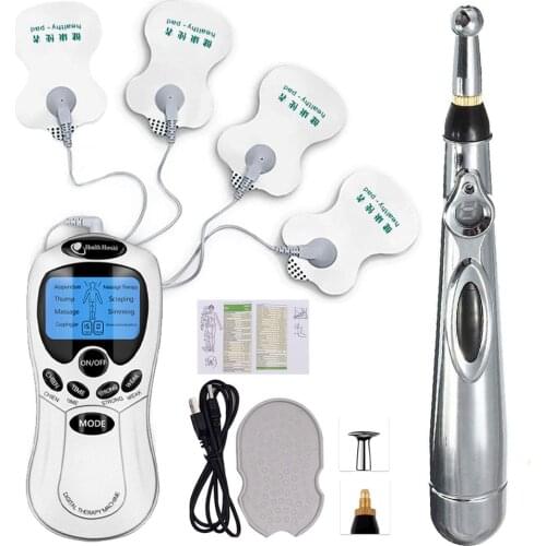 Electronic Acupuncture Pen Electric Meridians Laser Therapy Meridian Energy Massage Pen Pain Relief TENS Machine Dropshipping