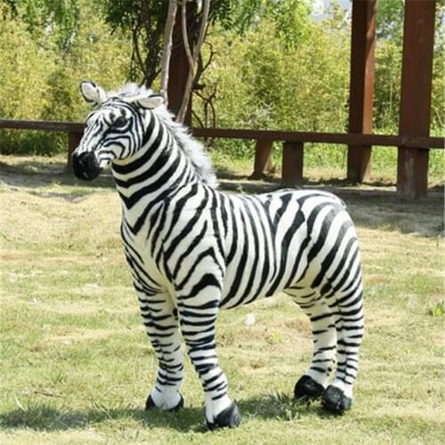 Fancytrader New Giant Plush Soft Simulated Animal Zebra Toy Photography Props Nice Baby Gift 4 Sizes