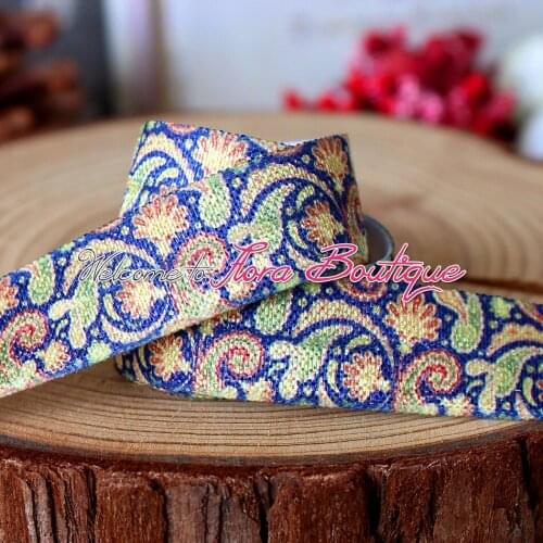 FLRA ElasticIndian pattern printed fold over elastic