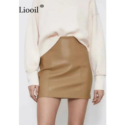 Юбки-карандаши короткие Liooil China At AliExpress