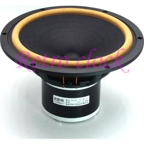 Nickel-cobalt magnet 8-inch HIFI fever full-range speaker, rated power 20W, impedance 8 ohm, frequency response: 45Hz~185KHZ