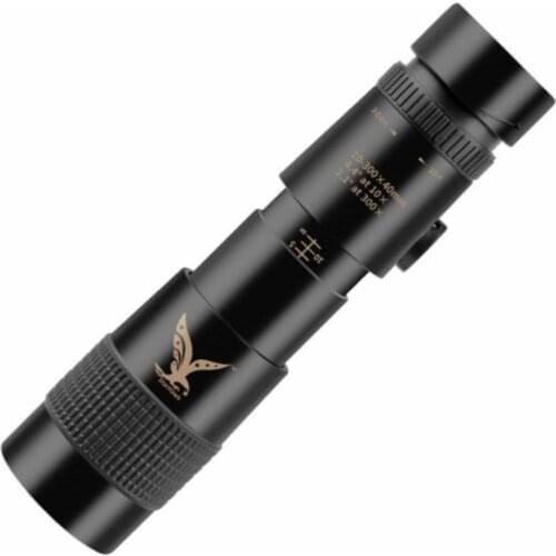 10-300X40mm Monocular Telescope Super Telephoto Zoom Monocular Telescope Support Smartphone Light Night Vision For Astronomy