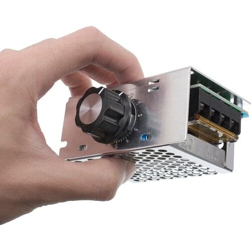 4000W 220V AC SCR Voltage Regulator Dimmer Electric Motor Rate Controller Module New Tool