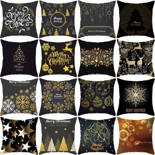 Christmas Pillowcase Cushion Covers 45*45 Pillowcases Sofa Cushions Pillow Cases Home Decor Pillow Cover KD-0290