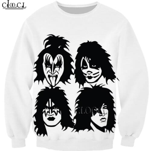 CLOOCL Fashion Mens Women Newest Rock Singer KISS Band 3D Print Sweatshirt Harajuku Autumn Streetwear Casual Tracksuit