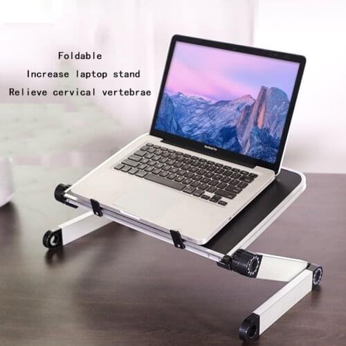 Laptop Desk Portable Adjustable Aluminum Ergonomic TV Bed Laptop Tray PC Table Stand Notebook Table Desk Stand With Mouse Pad