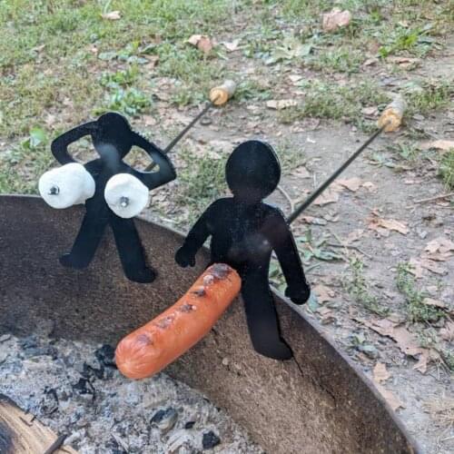 SUNPLS Funny Barbecue Grill BBQ Roasting Sticks BBQ Fork Gadgets Kitchen Tools Camping Accessories Skewers ustensiles de cuisine