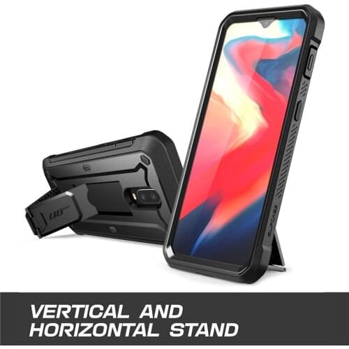 SUPCASE For OnePlus 6T Case UB Pro Heavy Duty Full-Body Rugged Holster Protective Case with Built-in Screen Protector&Kickstand
