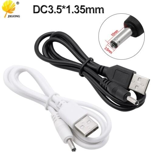 USB to DC3.5x1.35mm round hole small speaker charging cable 5v power cord 3.5 charging cable