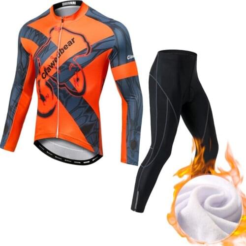 YOCENE 2021 Cycling Sets Uniform Wear Long Sleeve Fleece Clothing Bike Jersey Suit