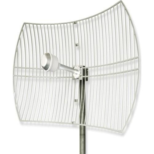 4G LTE Parabolic Grid antenna 1700-2700MHz Outdoor Antenna 2X24dBi External Antenna with 2x N female
