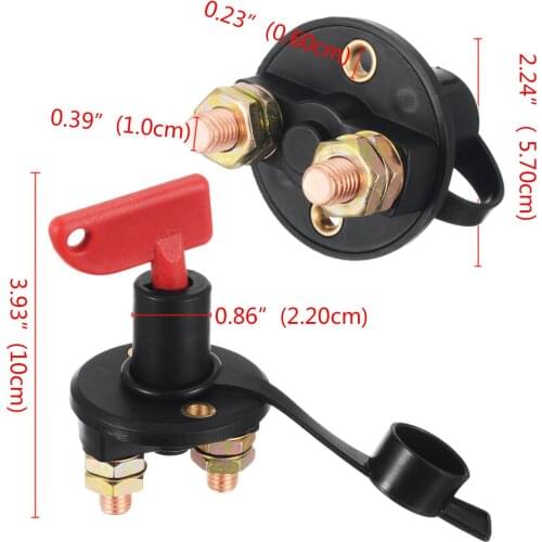 Battery Cut Off Switch Disconnect Power Isolator Kill Switch M8 M10 DC12V Truck Boat Car For Marine Auto ATV Car Accessories