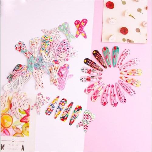 20Pcs/Lot Hair Accessories Animal Print BB Hair Clip Princess Barrette Korean Hairclip Cartoon Headdress Cute Hairpins for Girls