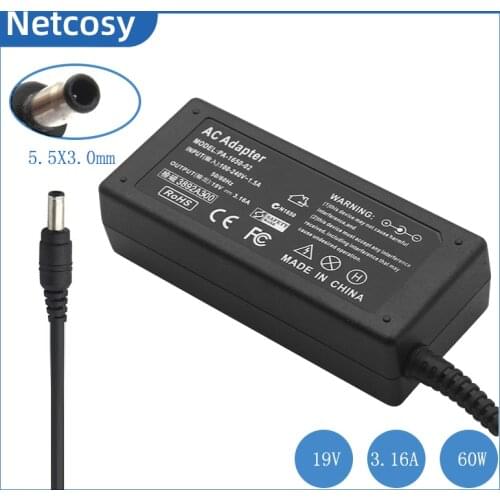 19V 3.16A 60W 5.5X3.0mm Laptop AC Adapter Charger For samsung RV515 RV511 R530 R580 R480 R440 Q430 NP3004E NP300E5A NP305E5A
