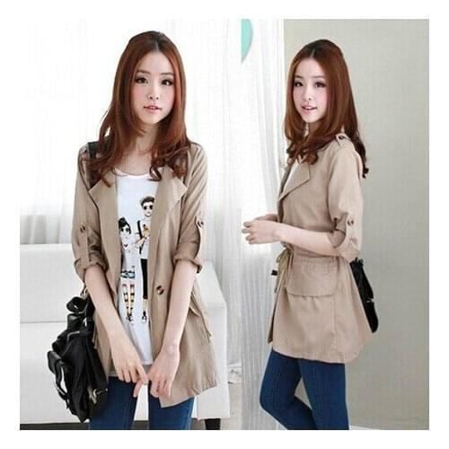 Womens Clothing 2018 Autumn New Womens Windbreaker Womens Coat For Women