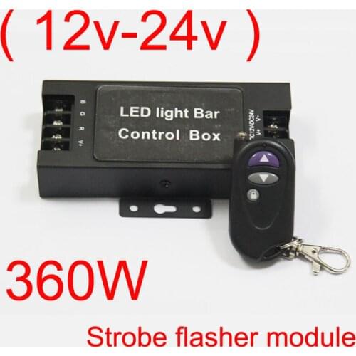 0-360w Car Truck Motorcycle Led running light DRL Wireless On/off switch control box Led light bar Warning strobe controller