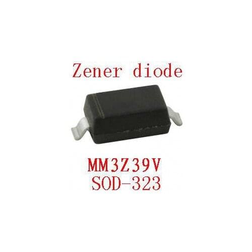 100pcs 0805 smd zener diode sod-323 MM3Z39V MM3Z47V MM3Z43V MM3Z36V MM3Z33V MM3Z30V MM3Z27V MM3Z24V MM3Z22V MM3Z20V MM3Z18V