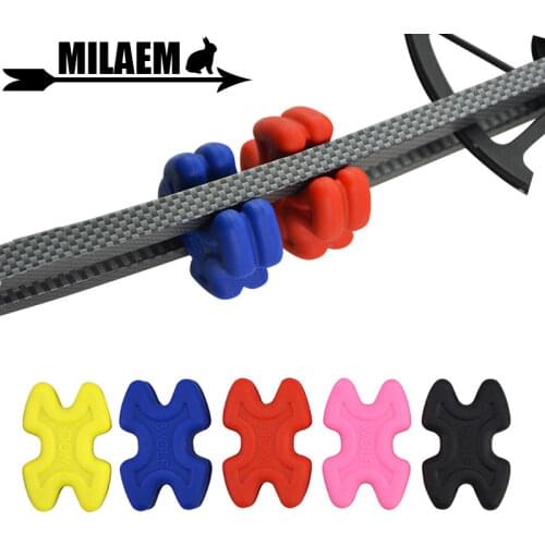 4pcs Archery Compound Bow Stabilizer Bow Limbs Vibration Rubber Damper Compound Bow Limbs Outdoor Sports Shooting Accessories