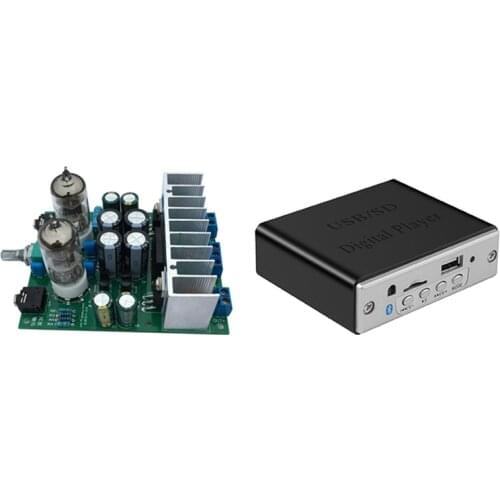 6J1 Tube Amplifier Headphones Amplifiers LM1875T Power Amplifier Board & Bluetooth MP3 Decoder Board Decoding Module