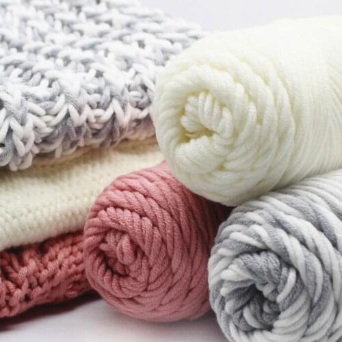 95g/PC Silk Milk Cotton Skincare Thick Yarn For Knitting Scarf Clothes Soft Threads HandKnitting Crochet Yarn knit