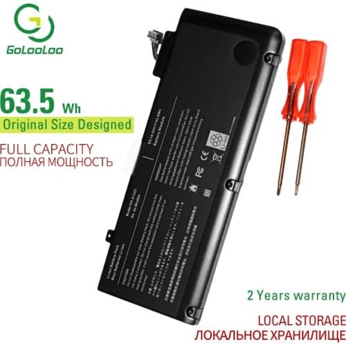 Golooloo 10.95V 63.5WH A1322 A1278 Laptop Battery for Apple MacBook Pro 13" A1278 2009 Version Precision Aluminum Unibody 2009