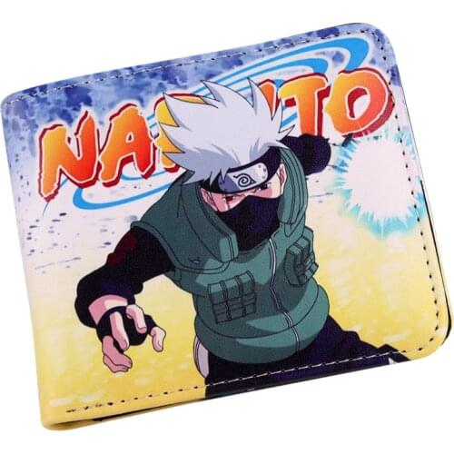 Anime Wallet With Zipper Coin Section Bifold Purse Wallet Credit/ID Card Holder