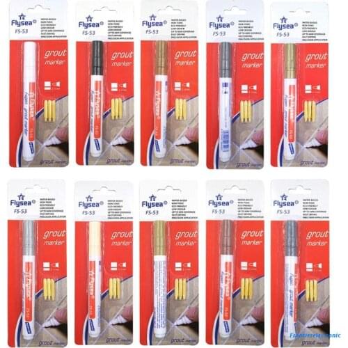 Tile Gaps Repair Color Pen Waterproof Dirt-proof Beautiful Seam Floor Refresher Marker Refill for Kitchen Bathroom