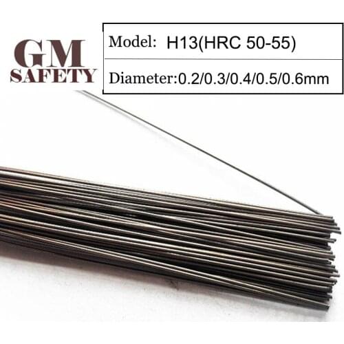 GM Welding Wire Material H13 (HRC50-55) of 0.2/0.3/0.4/0.5/0.6mm Mold Laser Welding Filler 200pcs /1 Tube GMDIEVAR