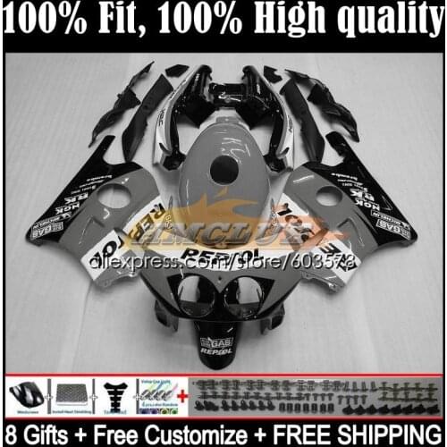Injection For HONDA CBR 250 250RR 1990 1991 1992 1993 1994 43CL.196 CBR250RR MC22 CBR250 R RR 95 96 97 98 99 Fairing Repsol Grey
